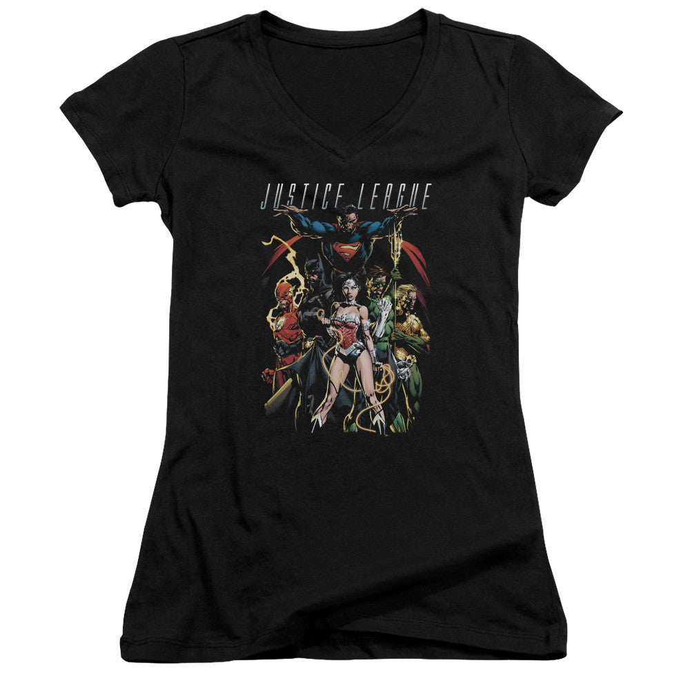 Juniors Sheer Cap Sleeve V-Neck