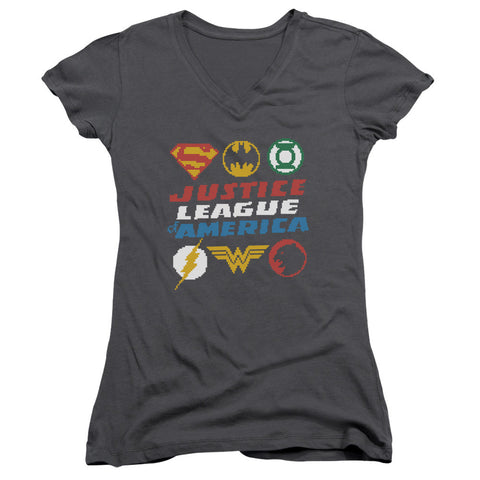 Juniors Sheer Cap Sleeve V-Neck