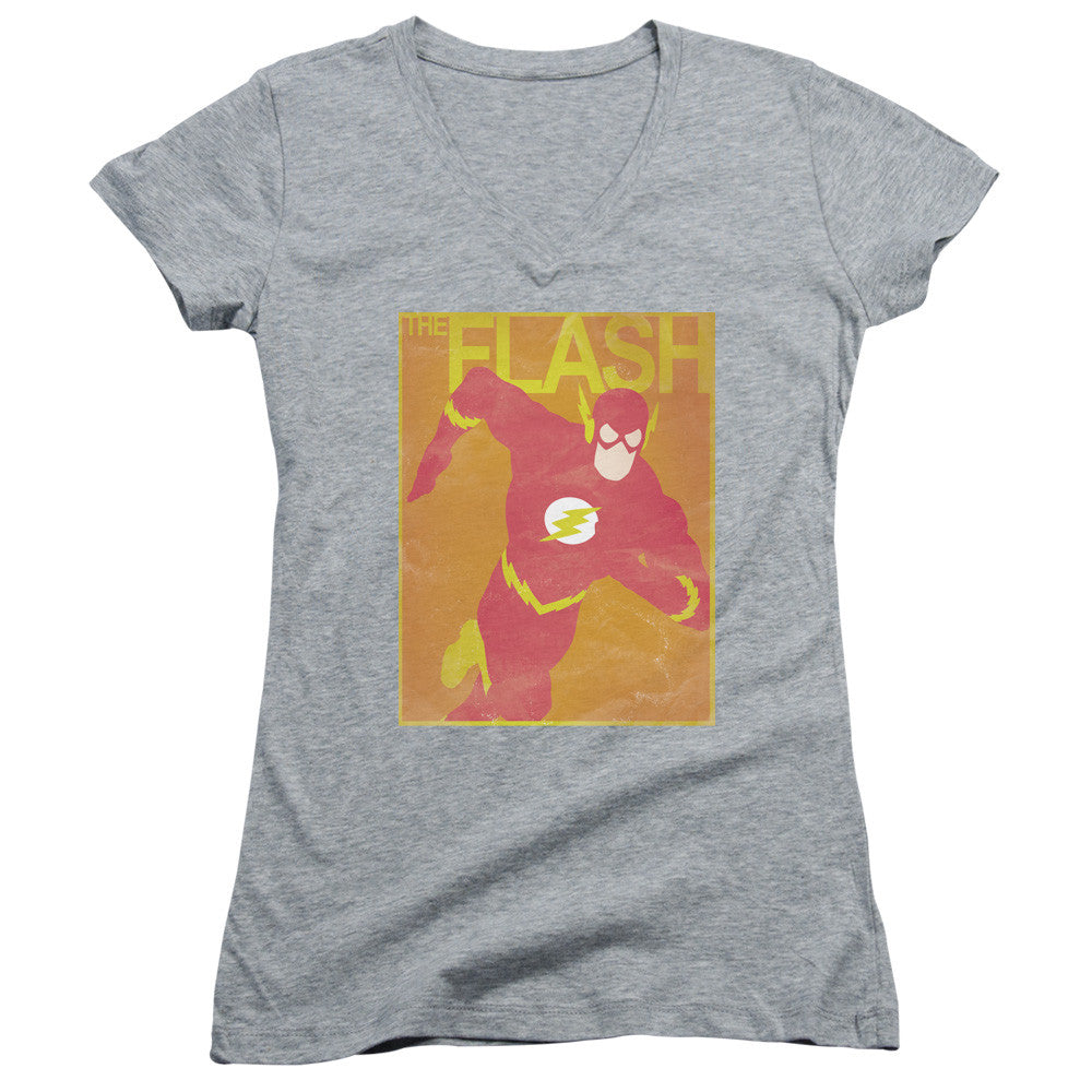 Juniors Sheer Cap Sleeve V-Neck