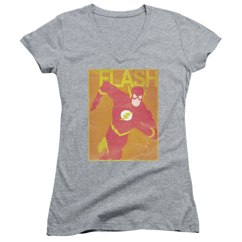 Juniors Sheer Cap Sleeve V-Neck