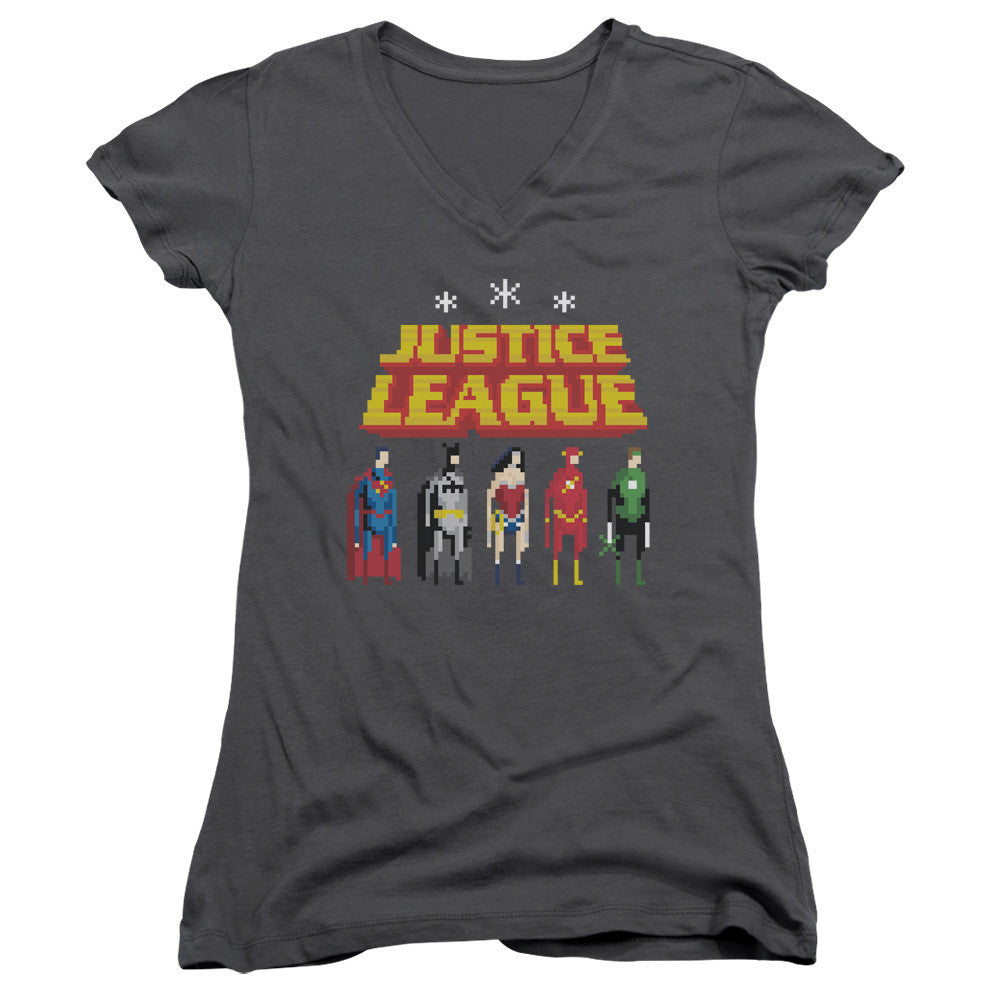 Juniors Sheer Cap Sleeve V-Neck