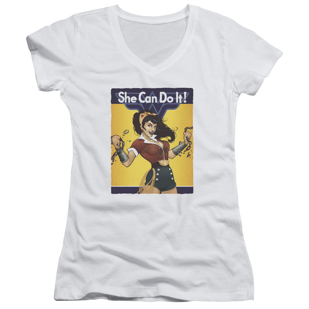 Juniors Sheer Cap Sleeve V-Neck