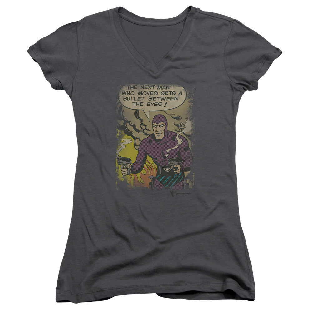 Juniors Sheer Cap Sleeve V-Neck