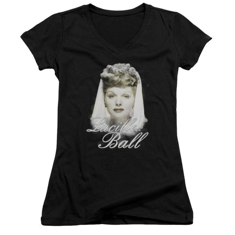 Juniors Sheer Cap Sleeve V-Neck