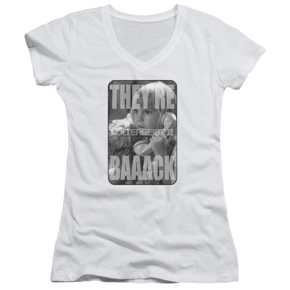 Juniors Sheer Cap Sleeve V-Neck