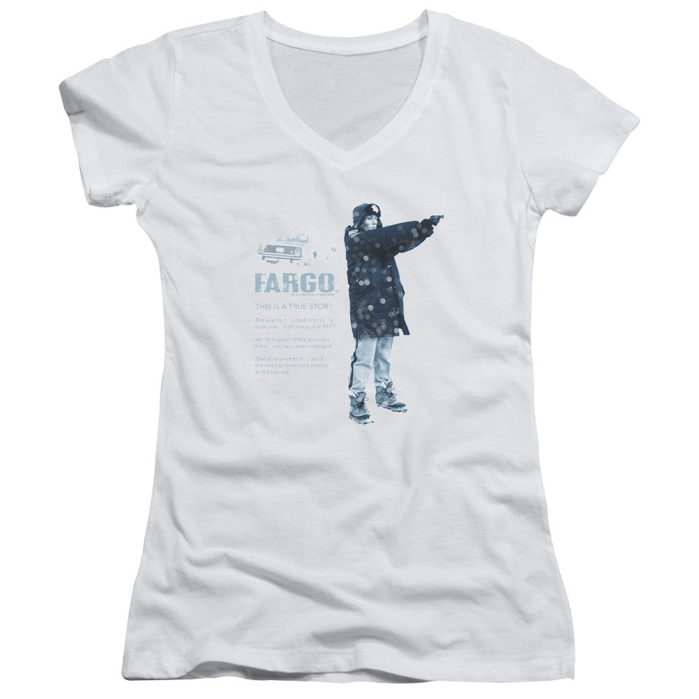 Juniors Sheer Cap Sleeve V-Neck