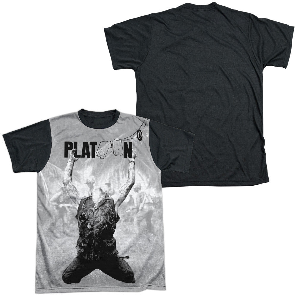 Adult Regular Fit Short Sleeve 100% Poly Black Back