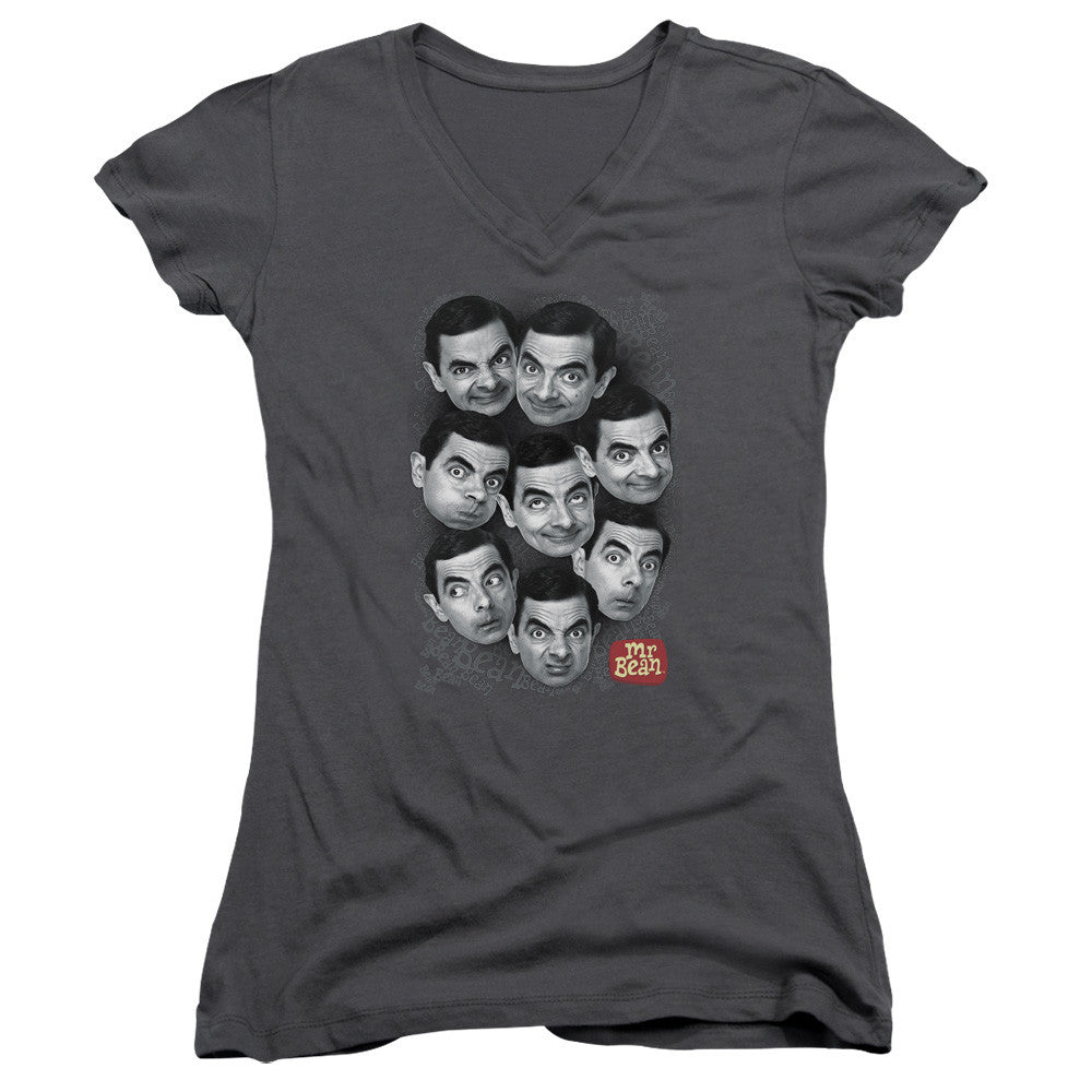 Juniors Sheer Cap Sleeve V-Neck