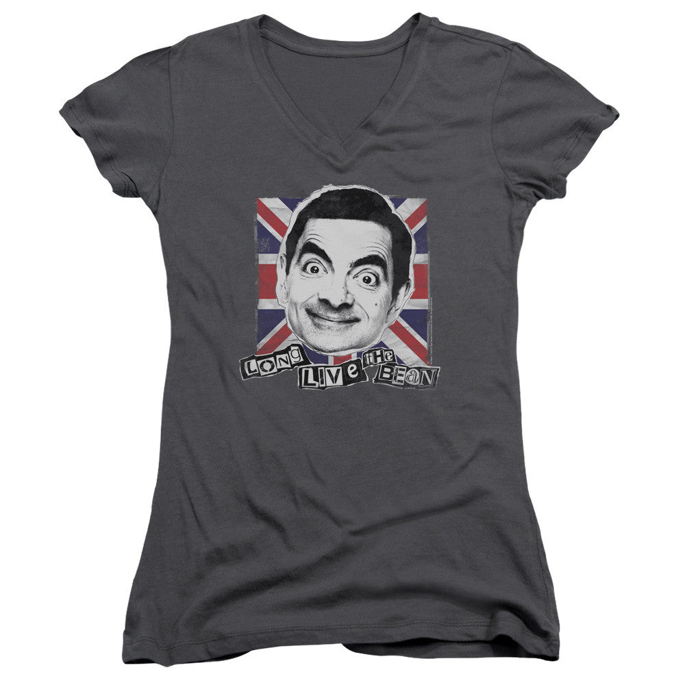 Juniors Sheer Cap Sleeve V-Neck