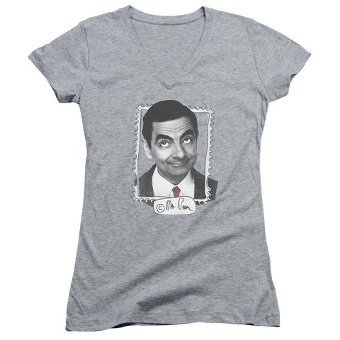 Juniors Sheer Cap Sleeve V-Neck