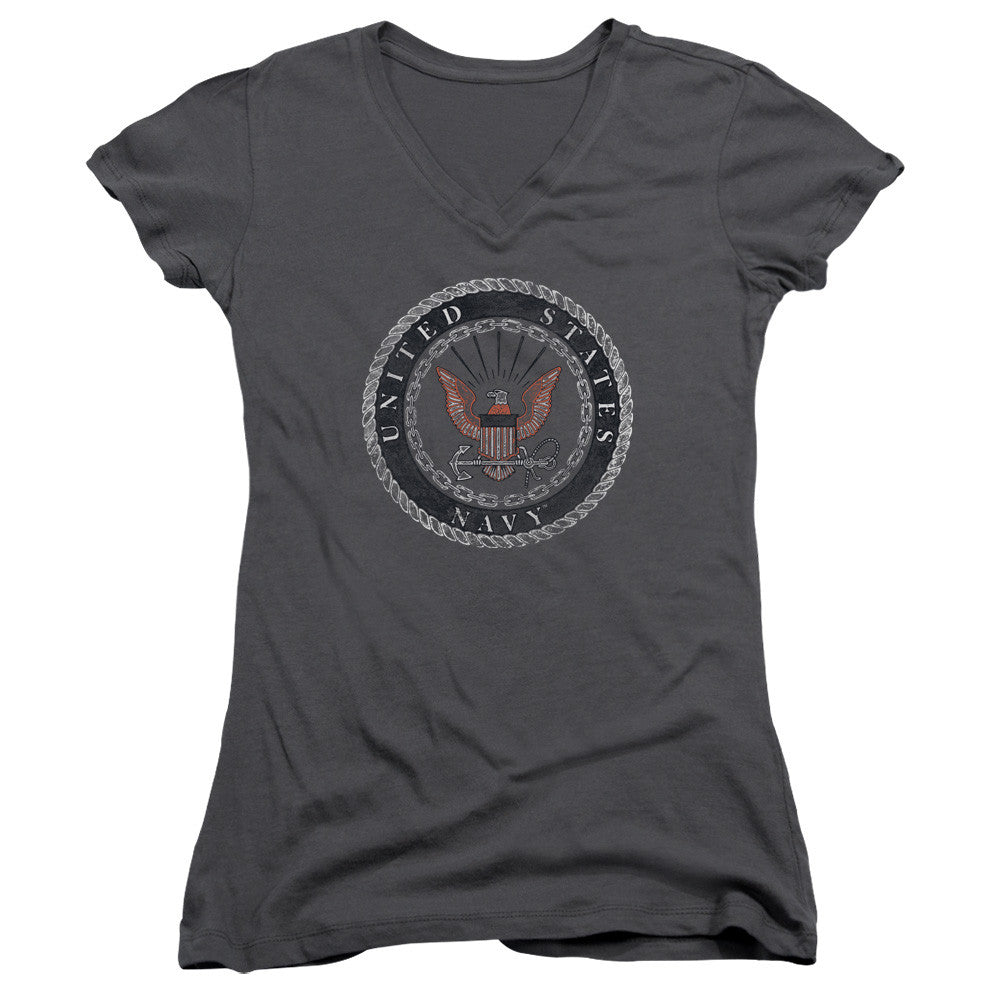 Juniors Sheer Cap Sleeve V-Neck