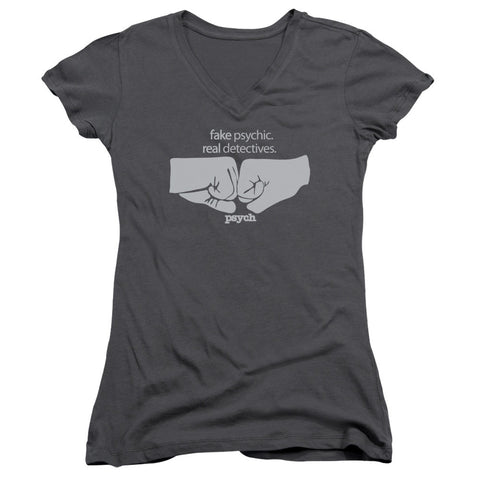 Juniors Sheer Cap Sleeve V-Neck