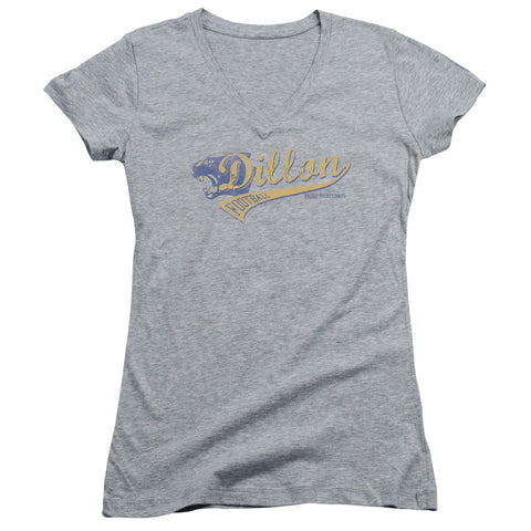 Juniors Sheer Cap Sleeve V-Neck