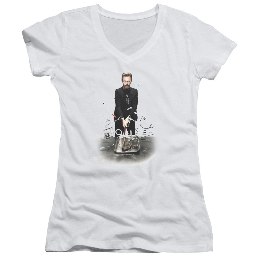 Juniors Sheer Cap Sleeve V-Neck