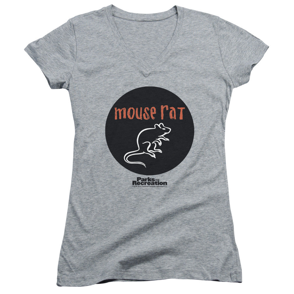 Juniors Sheer Cap Sleeve V-Neck