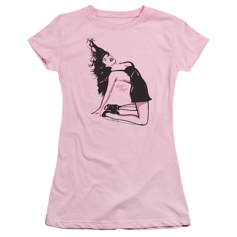 Juniors Sheer Cap Sleeve