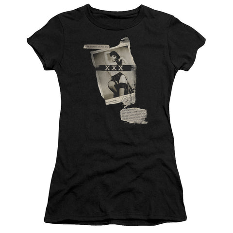 Juniors Sheer Cap Sleeve