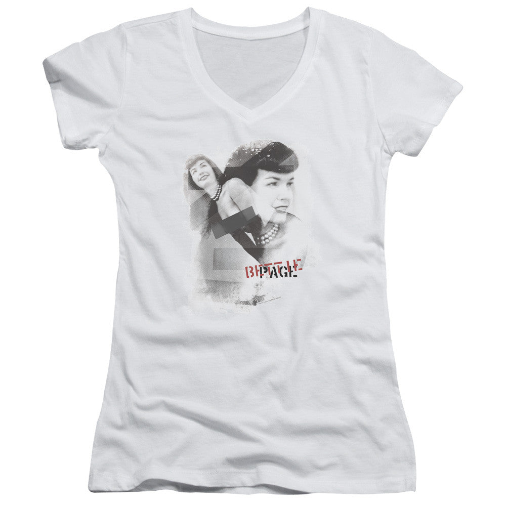 Juniors Sheer Cap Sleeve V-Neck