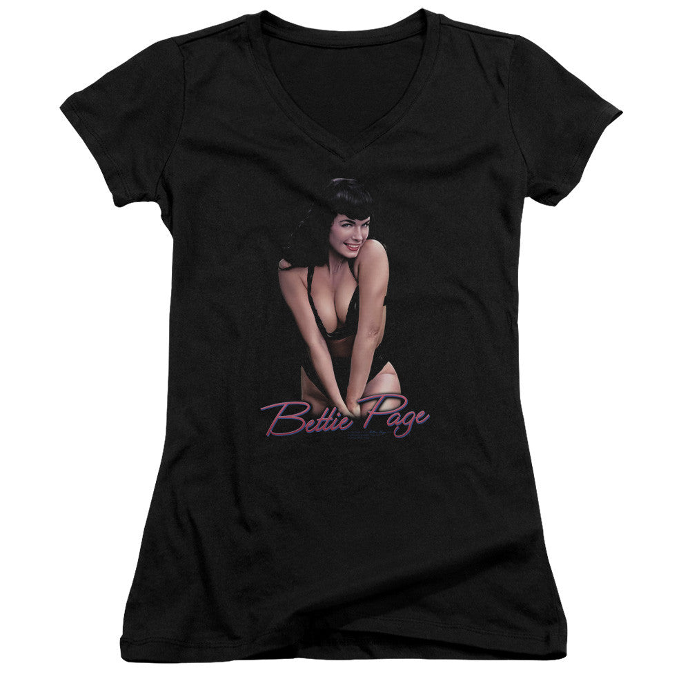 Juniors Sheer Cap Sleeve V-Neck