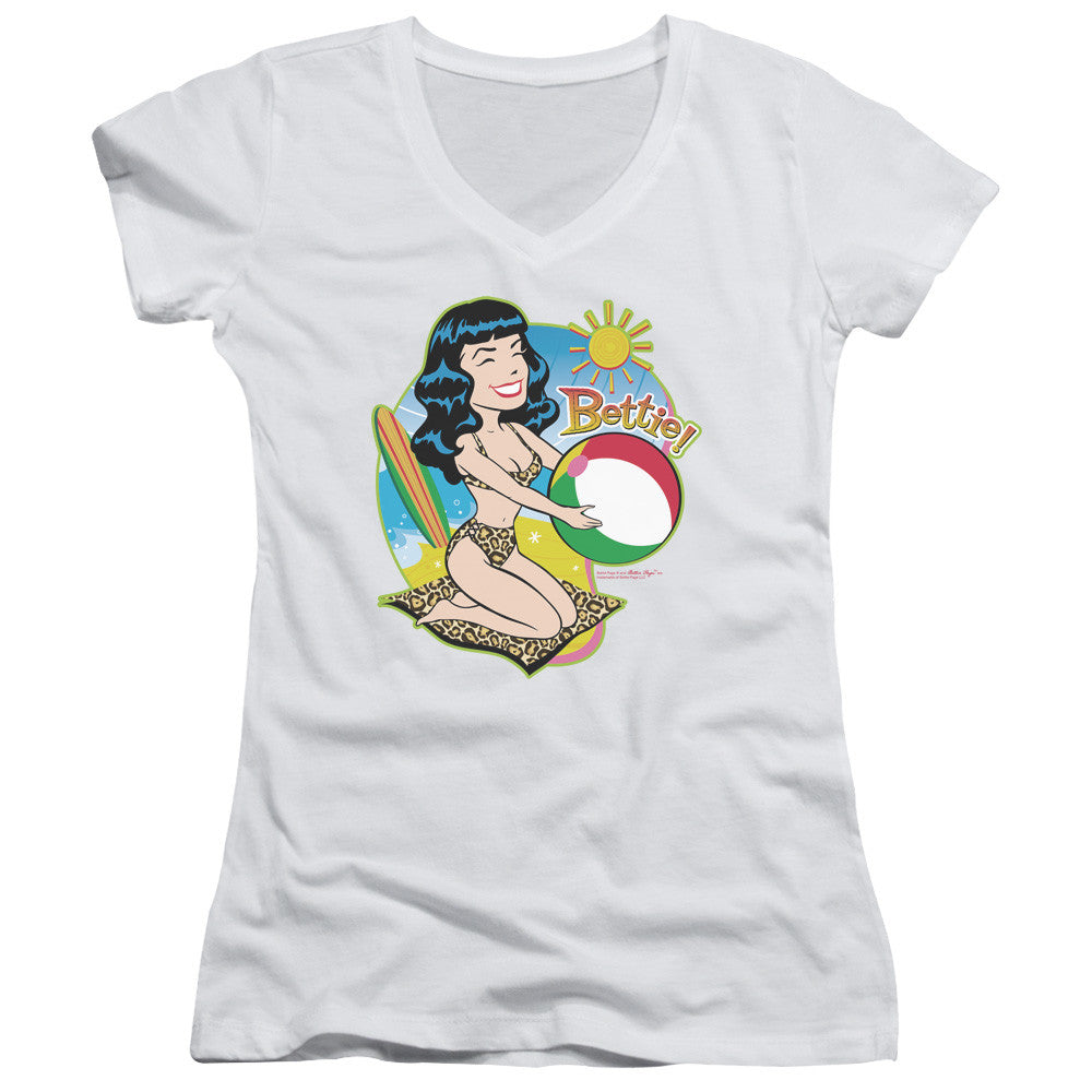 Juniors Sheer Cap Sleeve V-Neck