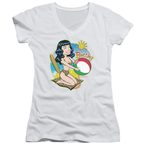 Juniors Sheer Cap Sleeve V-Neck