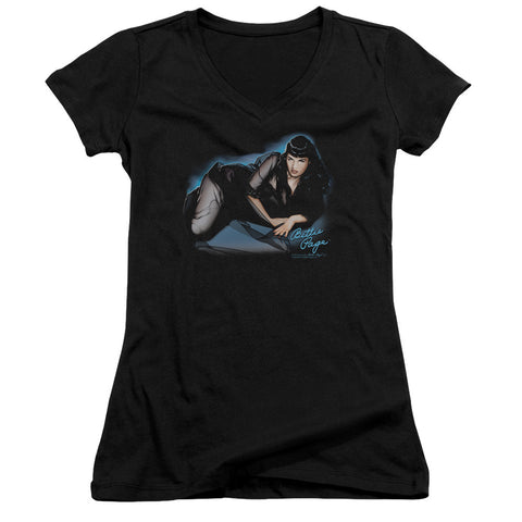 Juniors Sheer Cap Sleeve V-Neck