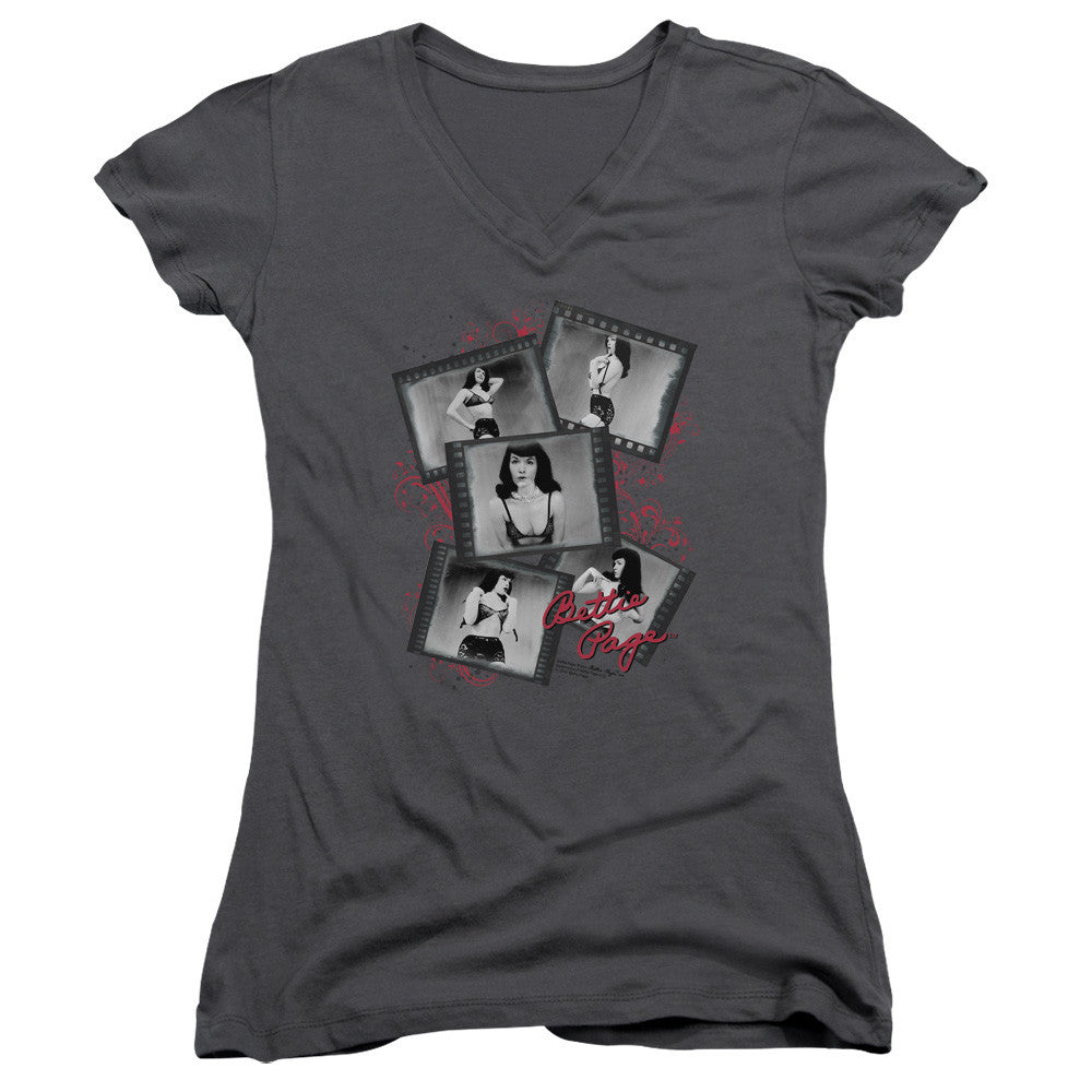 Juniors Sheer Cap Sleeve V-Neck