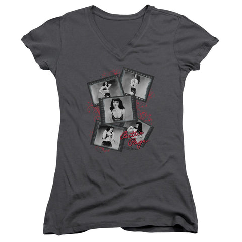 Juniors Sheer Cap Sleeve V-Neck