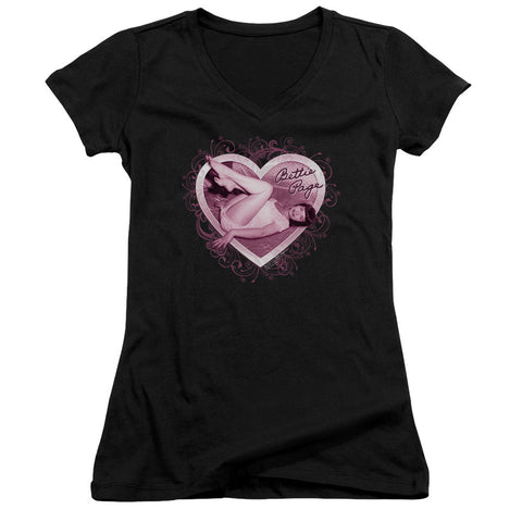 Juniors Sheer Cap Sleeve V-Neck