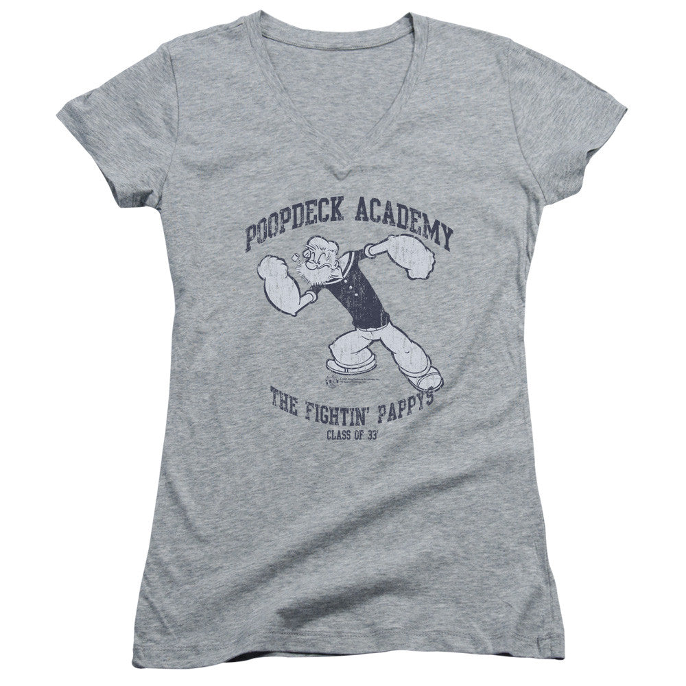 Juniors Sheer Cap Sleeve V-Neck