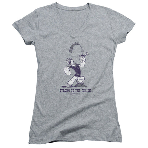 Juniors Sheer Cap Sleeve V-Neck