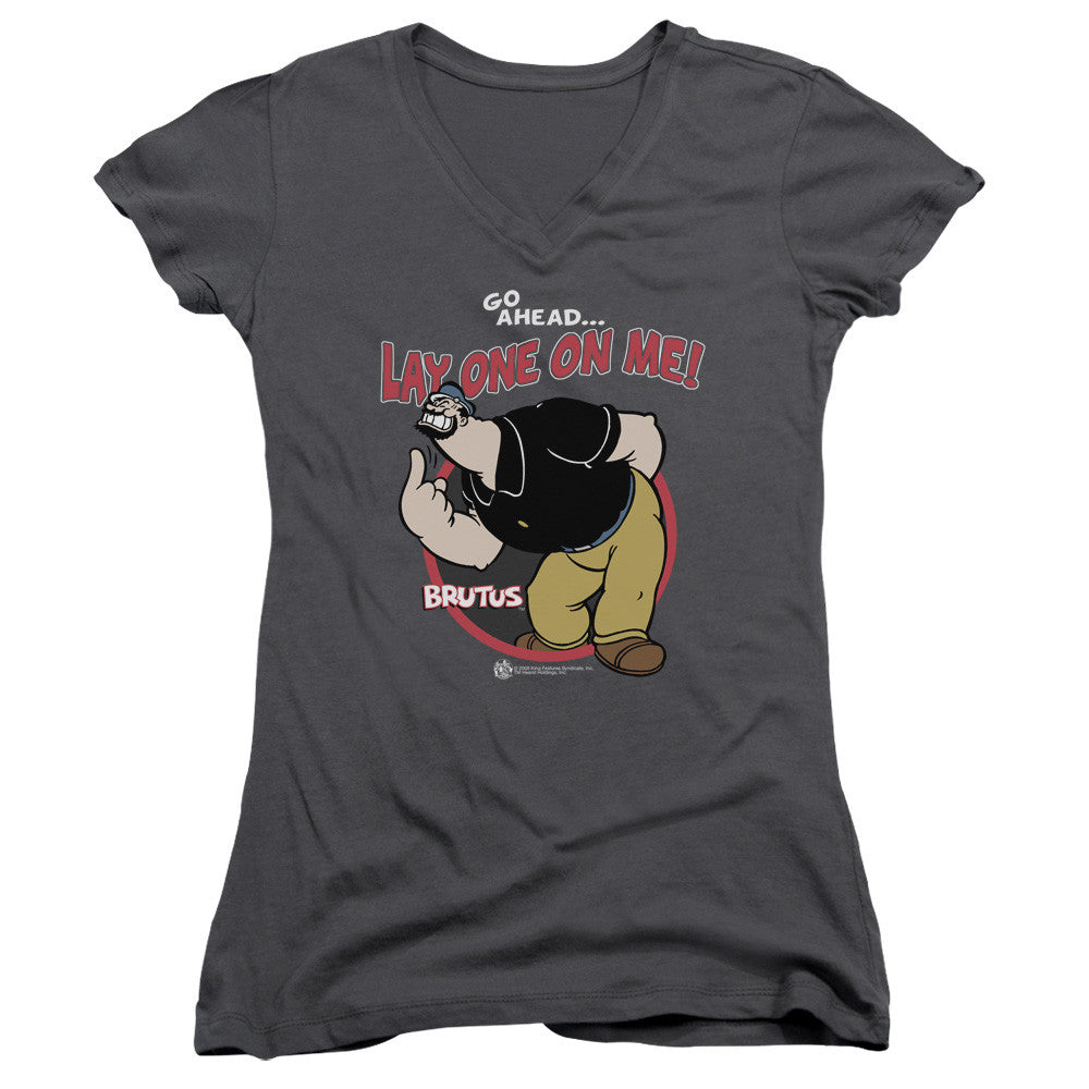 Juniors Sheer Cap Sleeve V-Neck