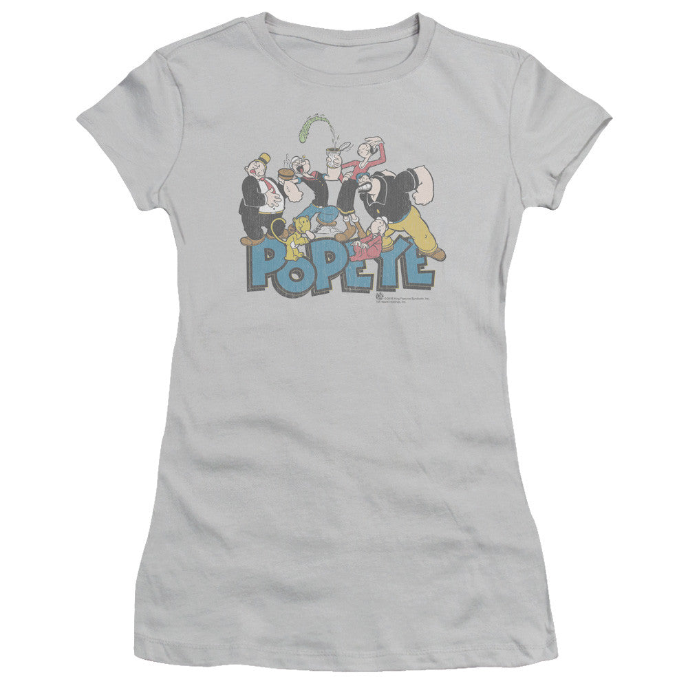 Juniors Sheer Cap Sleeve