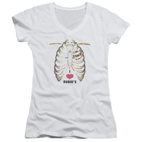 Juniors Sheer Cap Sleeve V-Neck