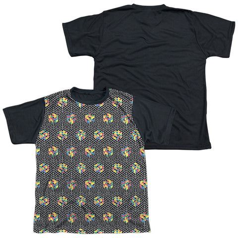 Youth Short Sleeve 100% Poly Black Back