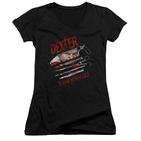 Juniors Sheer Cap Sleeve V-Neck