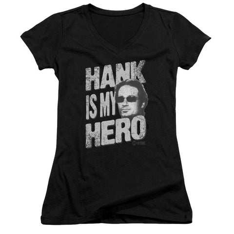 Juniors Sheer Cap Sleeve V-Neck