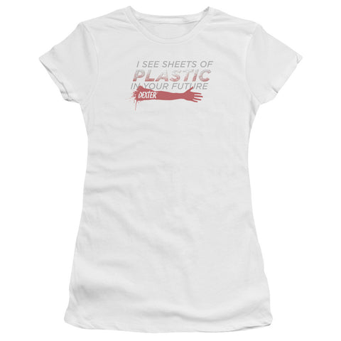 Juniors Sheer Cap Sleeve