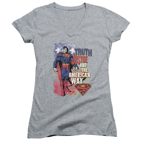 Juniors Sheer Cap Sleeve V-Neck