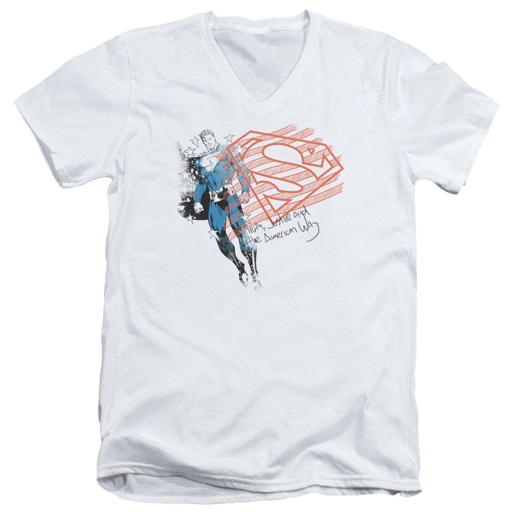 Adult Slim Fit V Neck