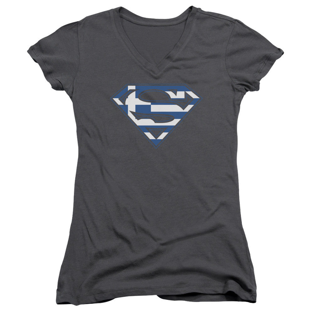 Juniors Sheer Cap Sleeve V-Neck