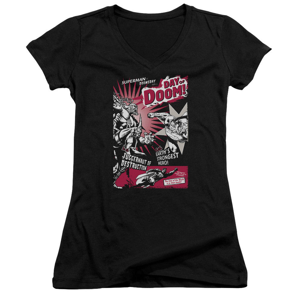 Juniors Sheer Cap Sleeve V-Neck