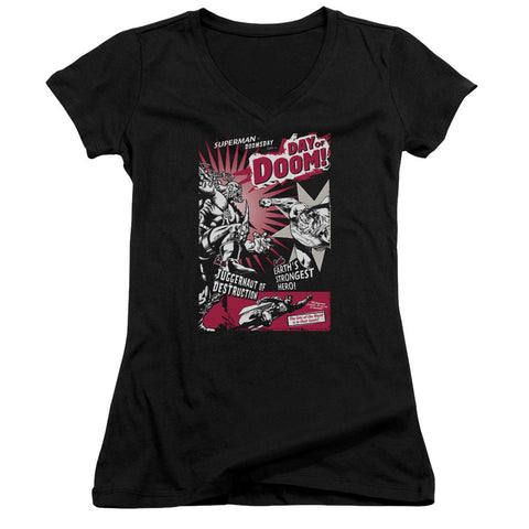 Juniors Sheer Cap Sleeve V-Neck