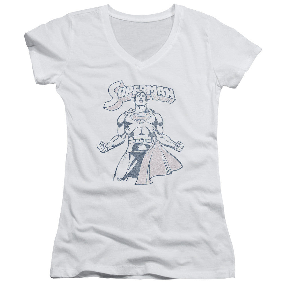 Juniors Sheer Cap Sleeve V-Neck