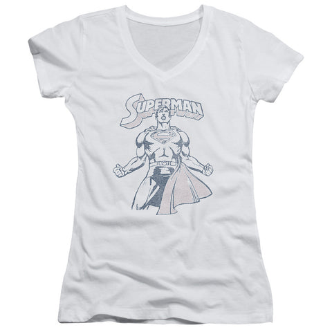 Juniors Sheer Cap Sleeve V-Neck