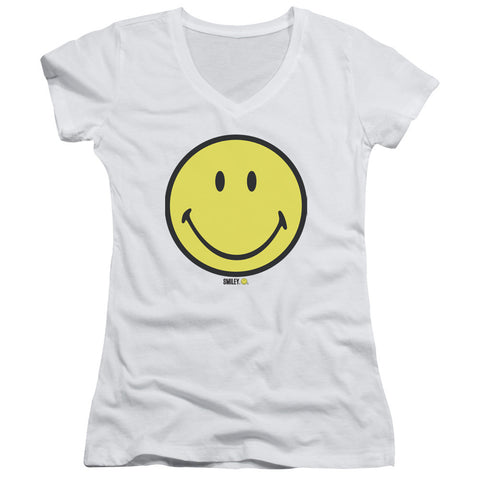 Juniors Sheer Cap Sleeve V-Neck