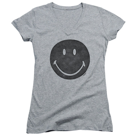 Juniors Sheer Cap Sleeve V-Neck