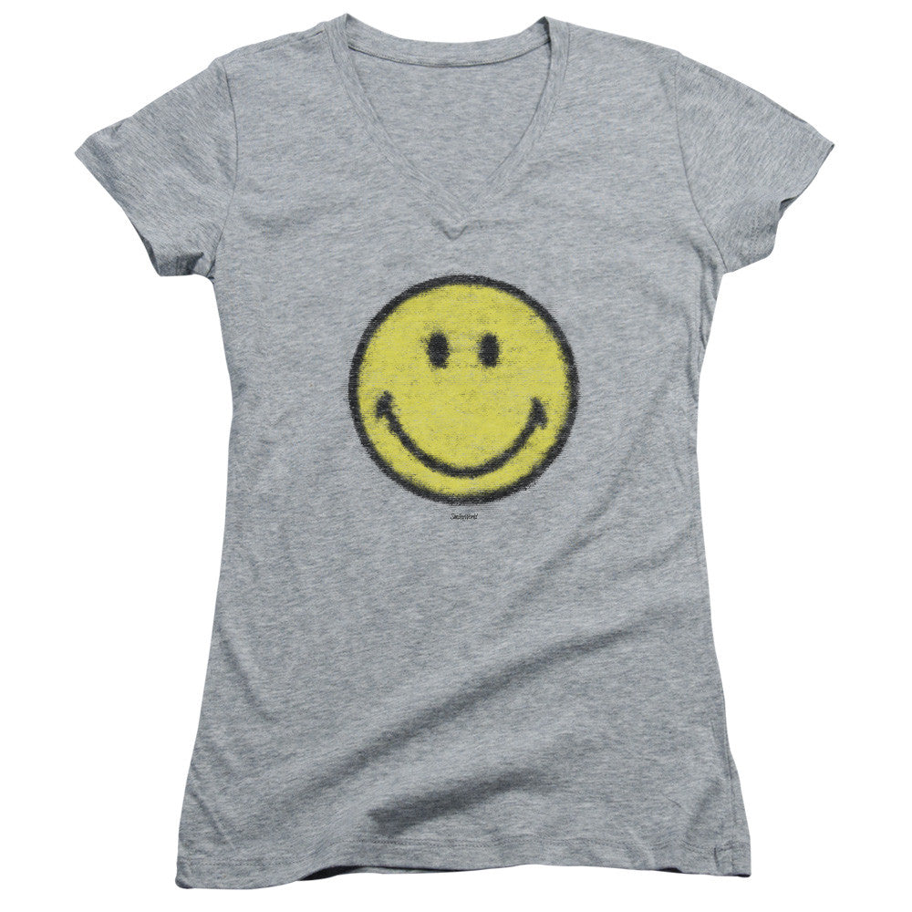 Juniors Sheer Cap Sleeve V-Neck