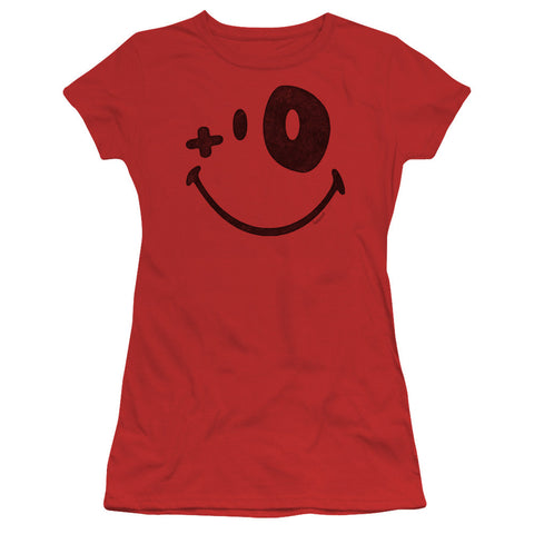 Juniors Sheer Cap Sleeve