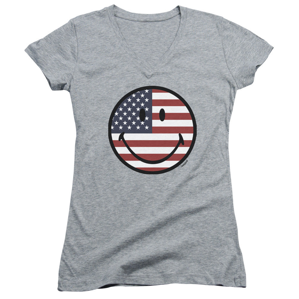 Juniors Sheer Cap Sleeve V-Neck